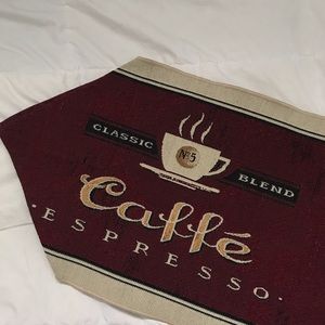 Caffe espresso coffee table runner